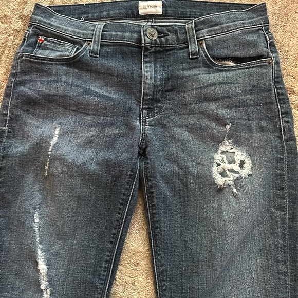 Hudson Ripped Jeans Size 27 Dark Wash Skinny - Picture 2 of 4